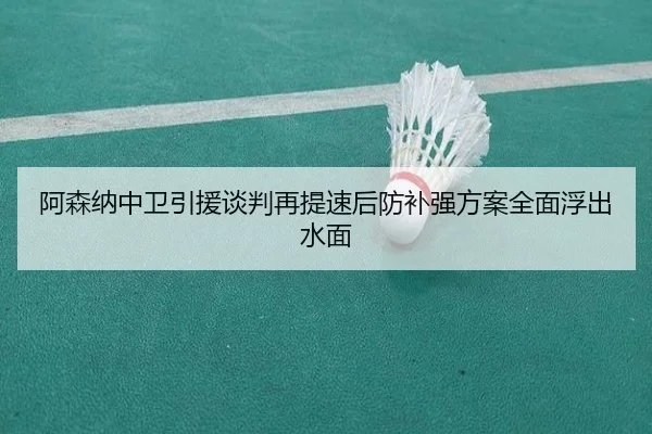 阿森纳中卫引援谈判再提速后防补强方案全面浮出水面